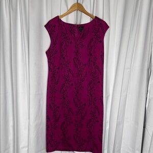 Worthington Purple Floral Midi Dress